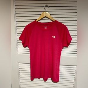 The north face top women’s large pink short sleeve tee shirt active.